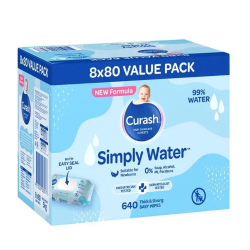 Curash Simply Water Wipes
