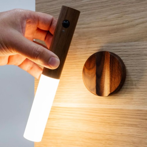 GINGKO Smart Baton Motion Sensor Light, Natural Walnut