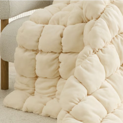 Adairs Marshmallow Natural Throw