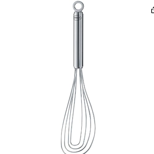 Rösle Stainless Steel Flat Whisk, 4 Wire, 10.6-inch