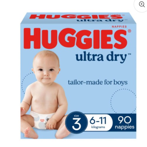 Huggies Size 3 Boys Nappies