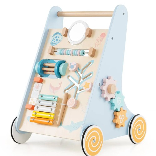 Baby Joy 8-in-1 Wooden Walker