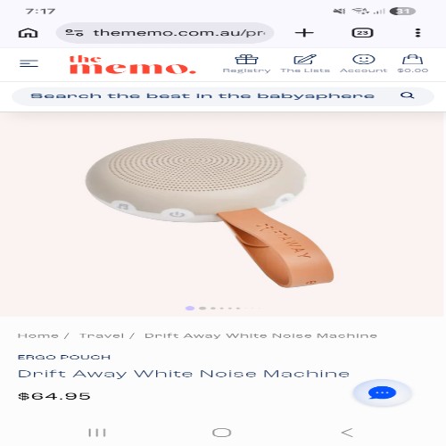 Ergo Pouch white noise machine