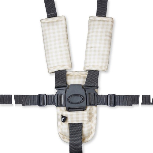 Harness Cover Set Wheat Gingham