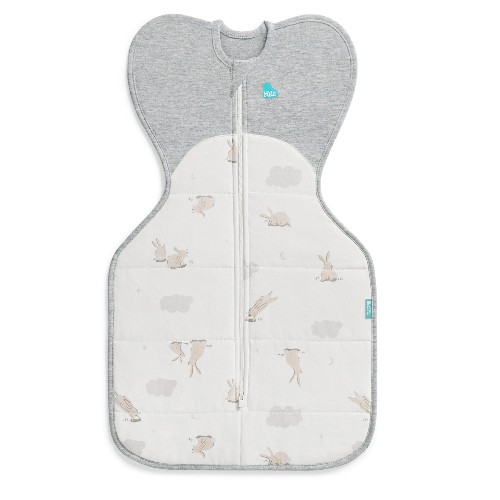 Love To Dream Quilted Stretch Cotton Swaddle Up 2.5 Tog Cloud Bunnies Size Newborn