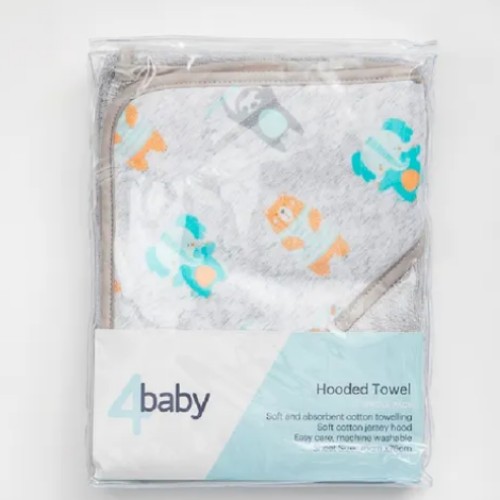 4Baby Hooded Towel Little Friends
