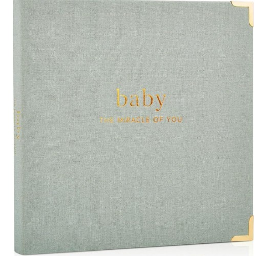 Keepsake Baby Memory Book Timeless First 5 Year Baby Book – Neutral Journal Scrapbook