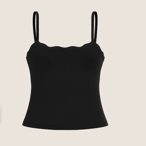 Mumma Milla Leakproof Scallop Cami - Black