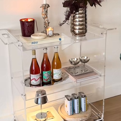 Acrylic Bar Cart