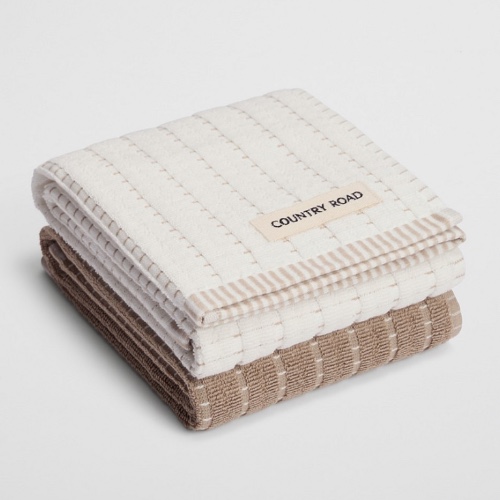 Country Road, Mira Verified Australian Cotton Tea Towel Pack of 2