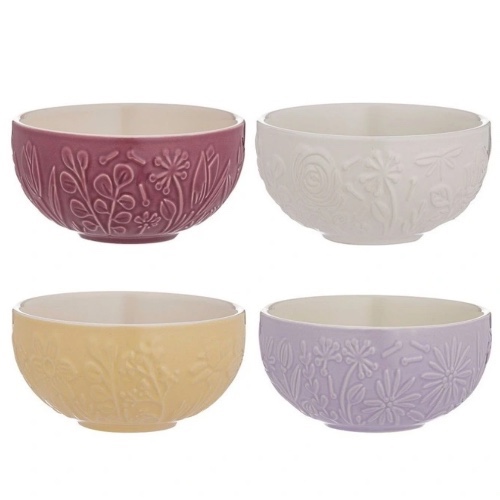 Mason Cash The Meadow Prep Bowls Set of 4 175ml/10 x 5cm in Multi