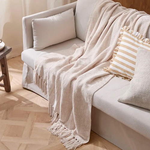 Morgan and Finch, Margot Throw - Natural