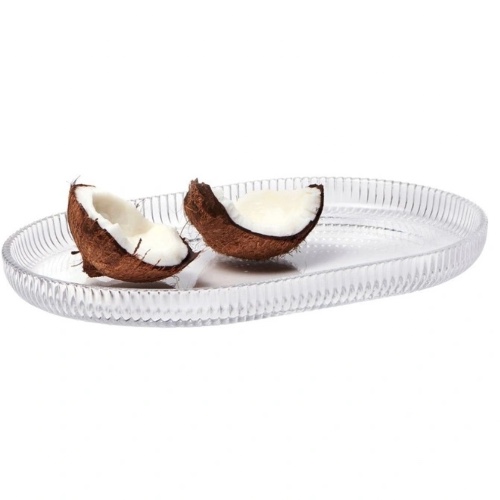 Salt&Pepper- Ogin Platter Oval 38x25cm in Clear
