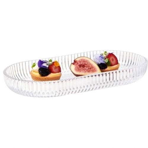 Salt&Pepper - Ogin Platter Oval 28x15cm in Clear