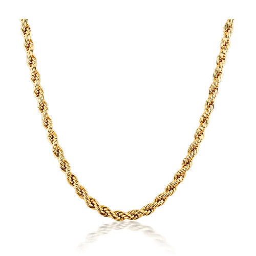 3mm Twisted Over You Chain Necklace | 18k Gold Plated