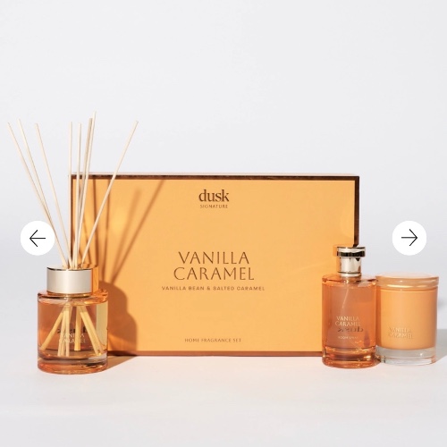 Vanilla Caramel Home Fragrance Set