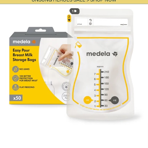 Milk storage bags