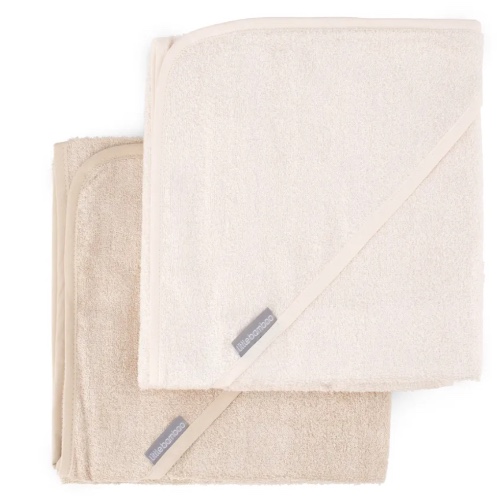 Little Bamboo Hooded Towel 2 Pack Iced Coffee