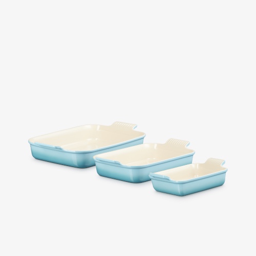 Stoneware Set of 3 Heritage Rectangular Dishes