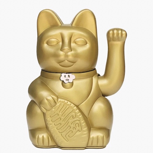 Lucky Cat Maneki-neko - Gold
