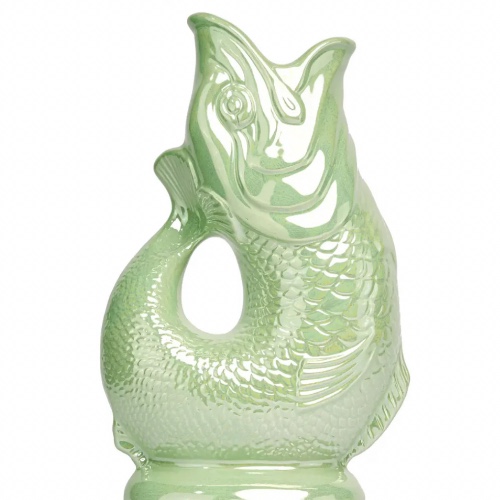 The Original Gluggle Jug - Pitcher Vase - XL - Pistachio Lustre