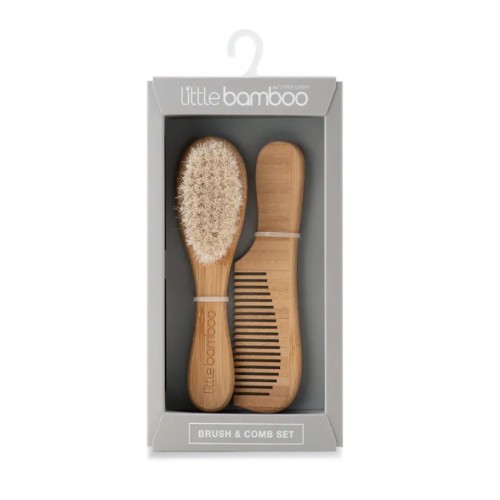 Little Bamboo Brush & Comb Set Wooden