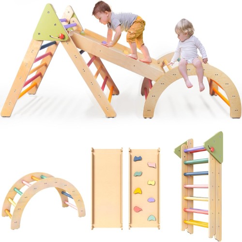 Wooden Climbing Set