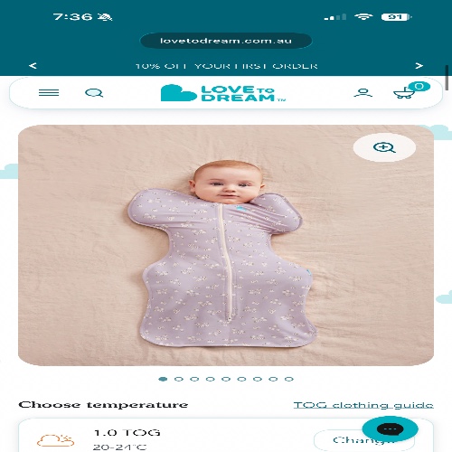 Love to dream swaddles (size small 0-3 months only)