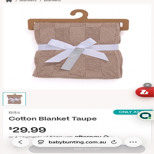 Bilbi Cotton Blanket Taupe