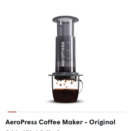 Aero press coffee maker