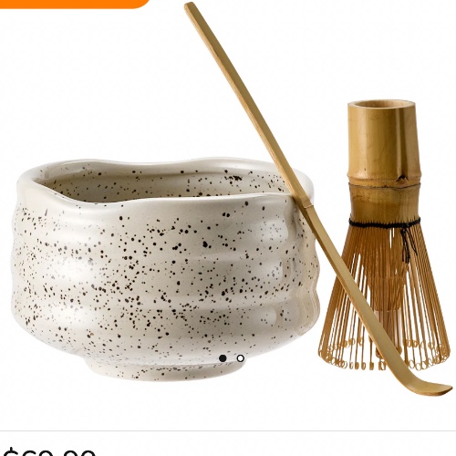 Matcha whisk and bowl