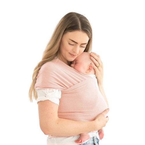 KeaBabies Original Baby Wrap Carrier - Dusty Pink