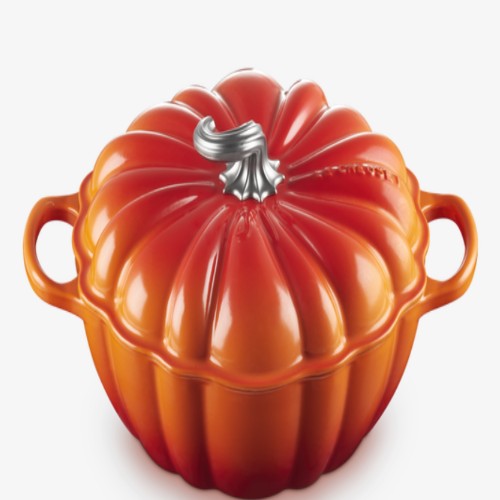 Cast-Iron Pumpkin Casserole Gift (Orange)