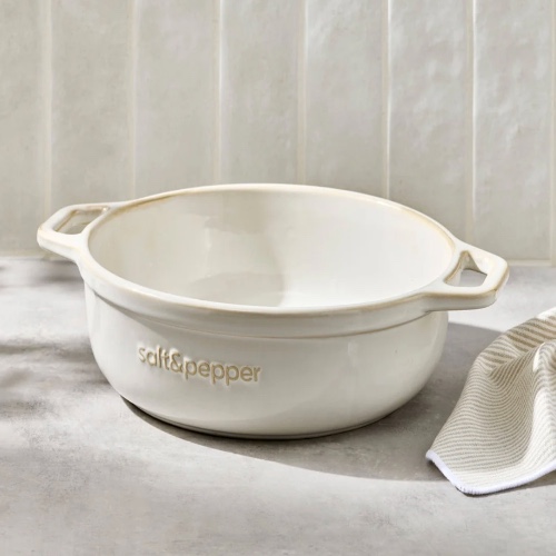 Noa Round Baking Dish 32cm - Salt & Pepper