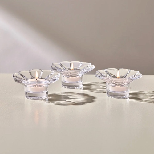 Leif Candle Holder Set of 3 - Salt & Pepper