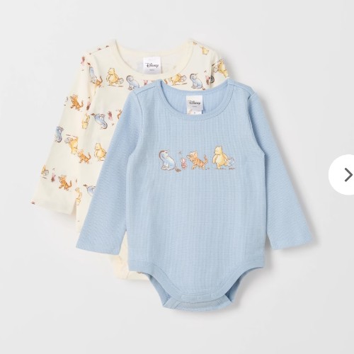 Pooh Onesies 2-Pack Size 3-6 Months