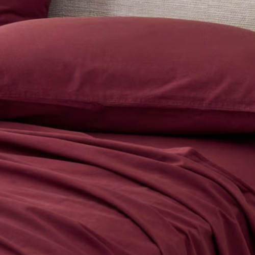 Burgundy Standard Pillowcasess