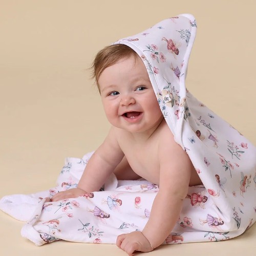Fairy Garden Hooded Baby Towel