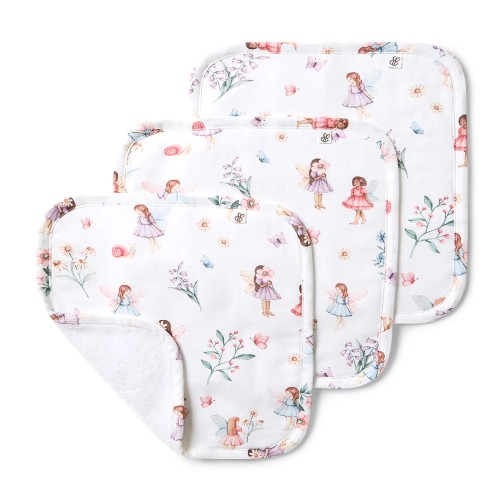 Fairy Garden Organic Wash Cloths 3 Pack
