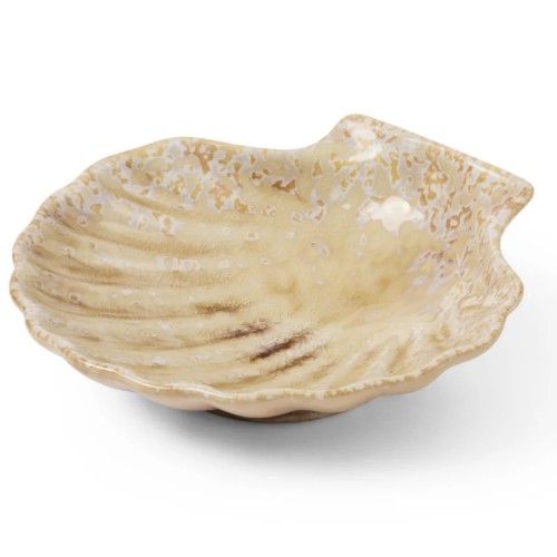 Madras Link Scallop Sand Glazed Dish