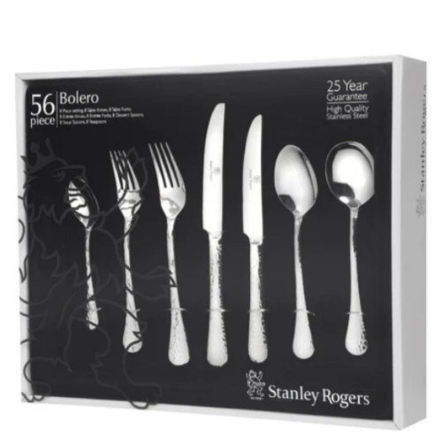 Stanley Rogers 56 Piece Bolero Stainless Steel Cutlery Set