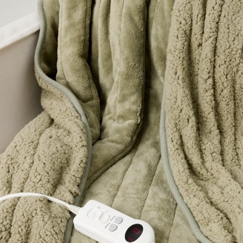 Electric throw blanket