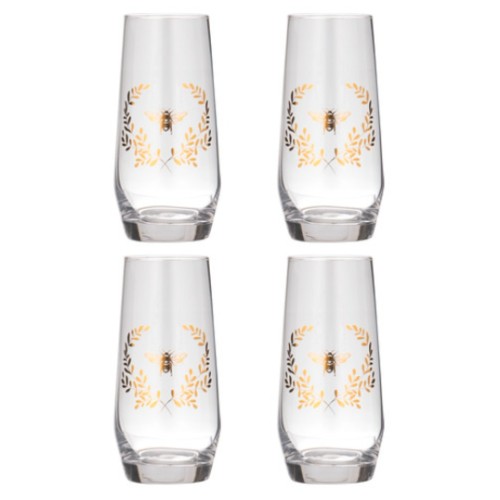 Elegant Bee Highball Tumblers