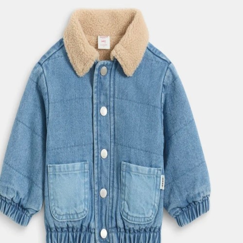 Denim bomber