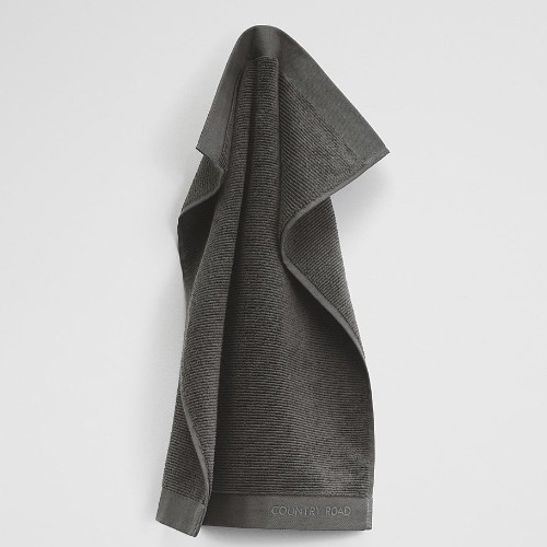 1x Country road Mara Australian Cotton Hand Towel- Charcol