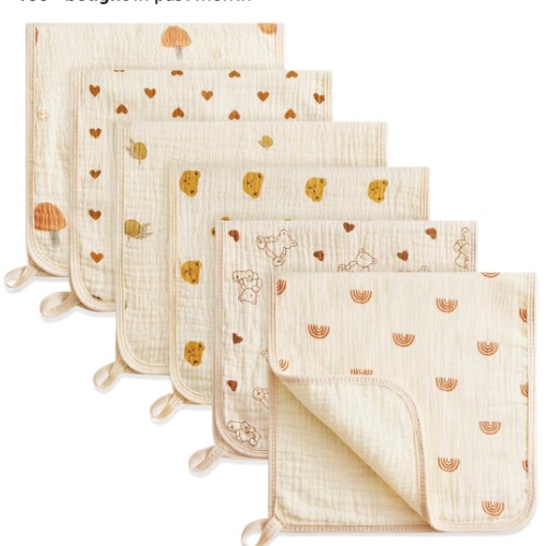Muslin burp cloths