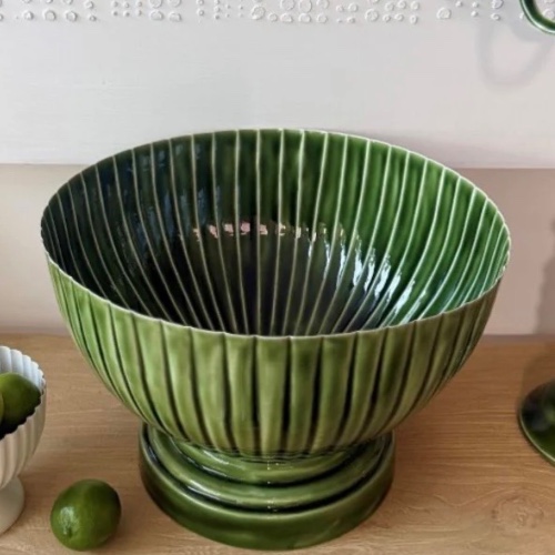 Maison et Jardin Green Bowl/ Ice Bucket