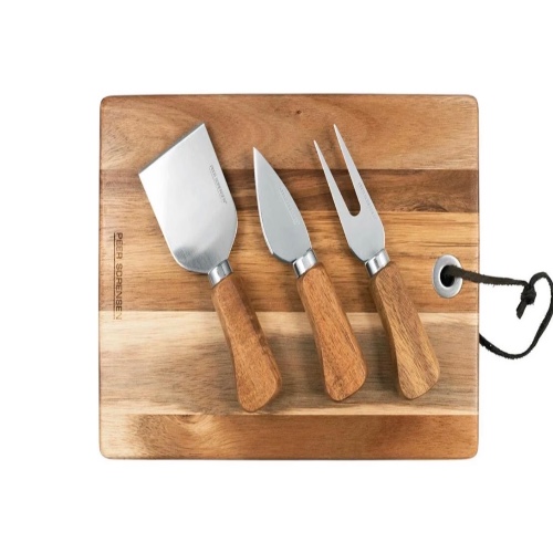 Cheese board & cheese knives