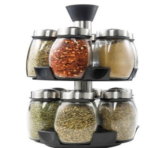 Spice rack and spices