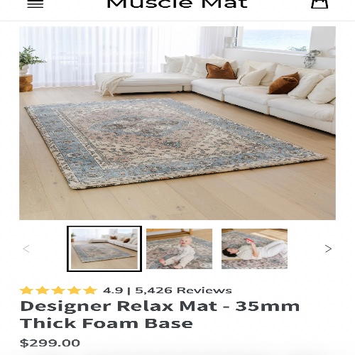 Memory foam play mat